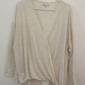 Target Ava & Viv hi-lo faux wrap size 1x